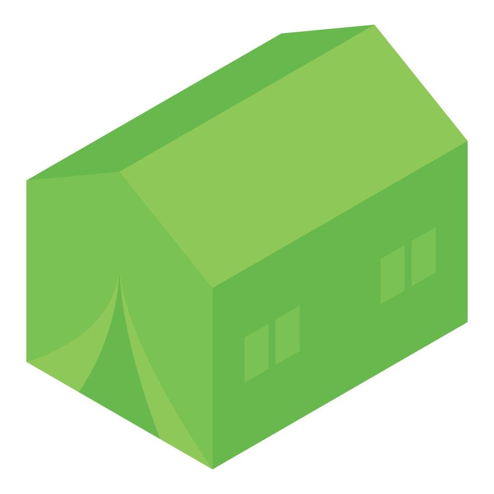 Protective tent icon, isometric style vector