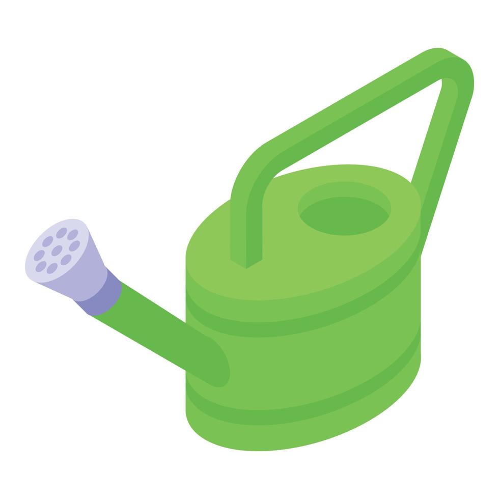 Watering can icon, isometric style vector
