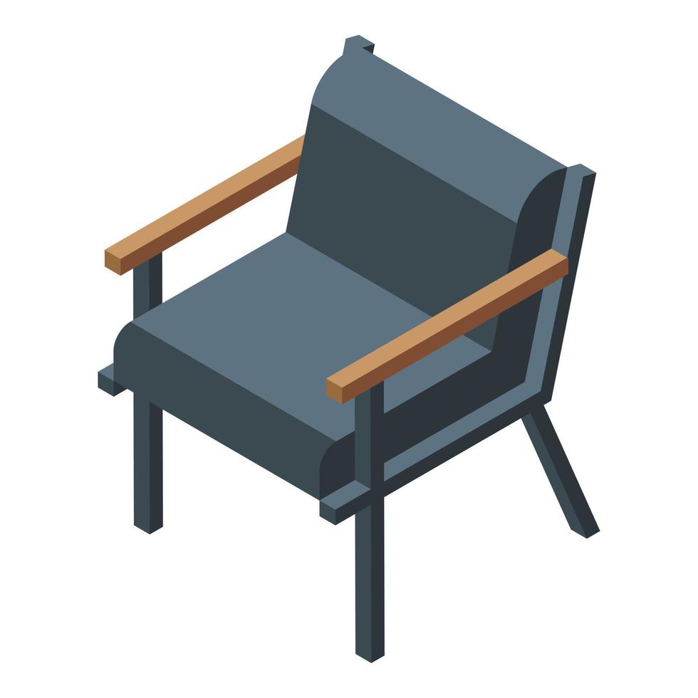 Office armchair icon, isometric style vector