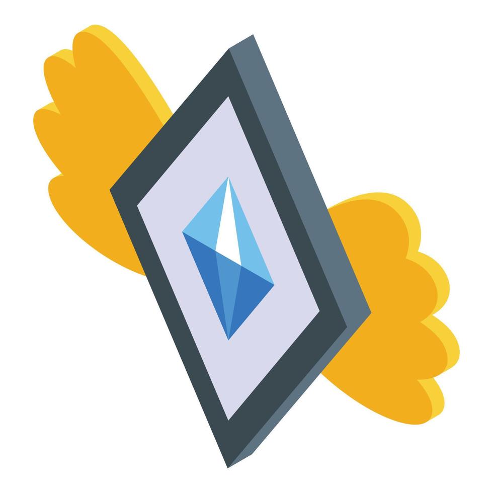 Ranking icon, isometric style vector