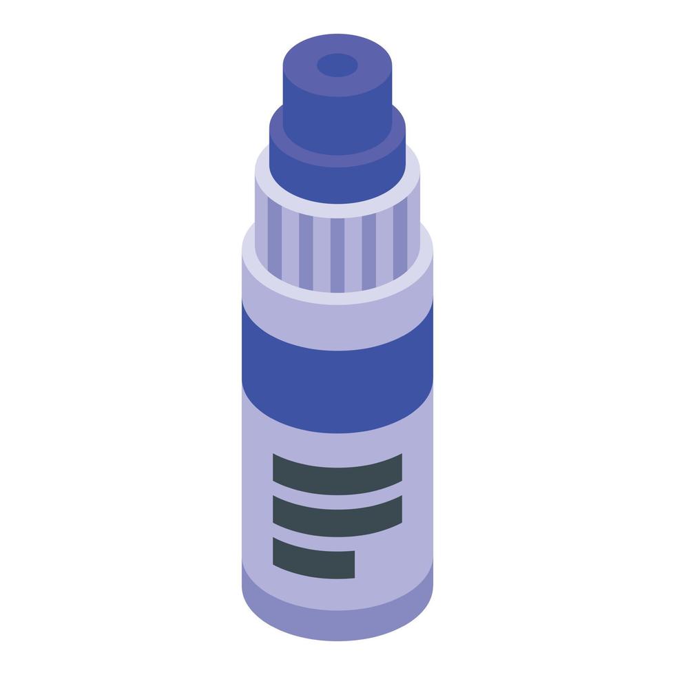 Covid virus test icon, isometric style vector