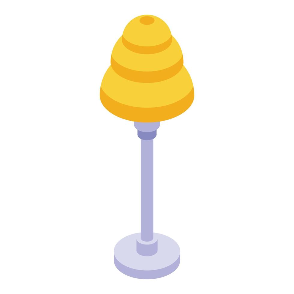 Desktop lamp icon, isometric style vector