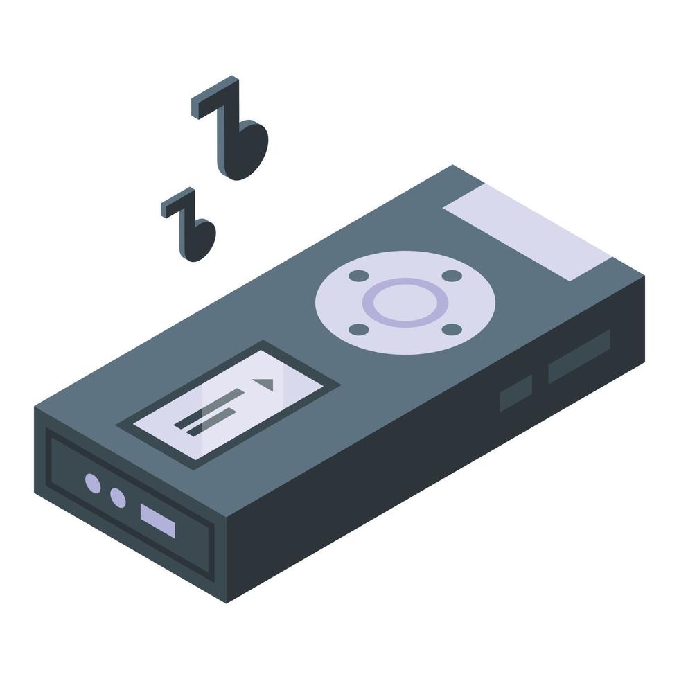 Dictaphone icon isometric vector. Media show dictaphone vector