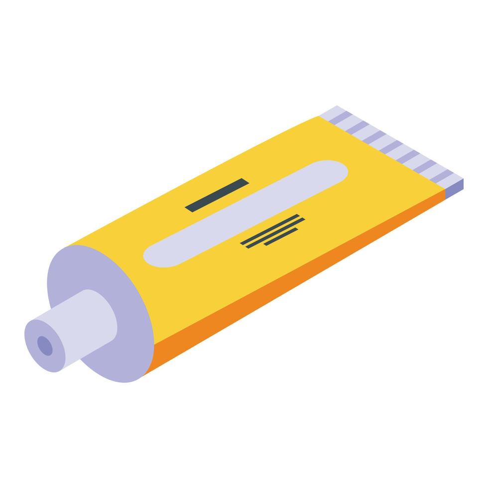 Arthritis cream tube icon, isometric style vector