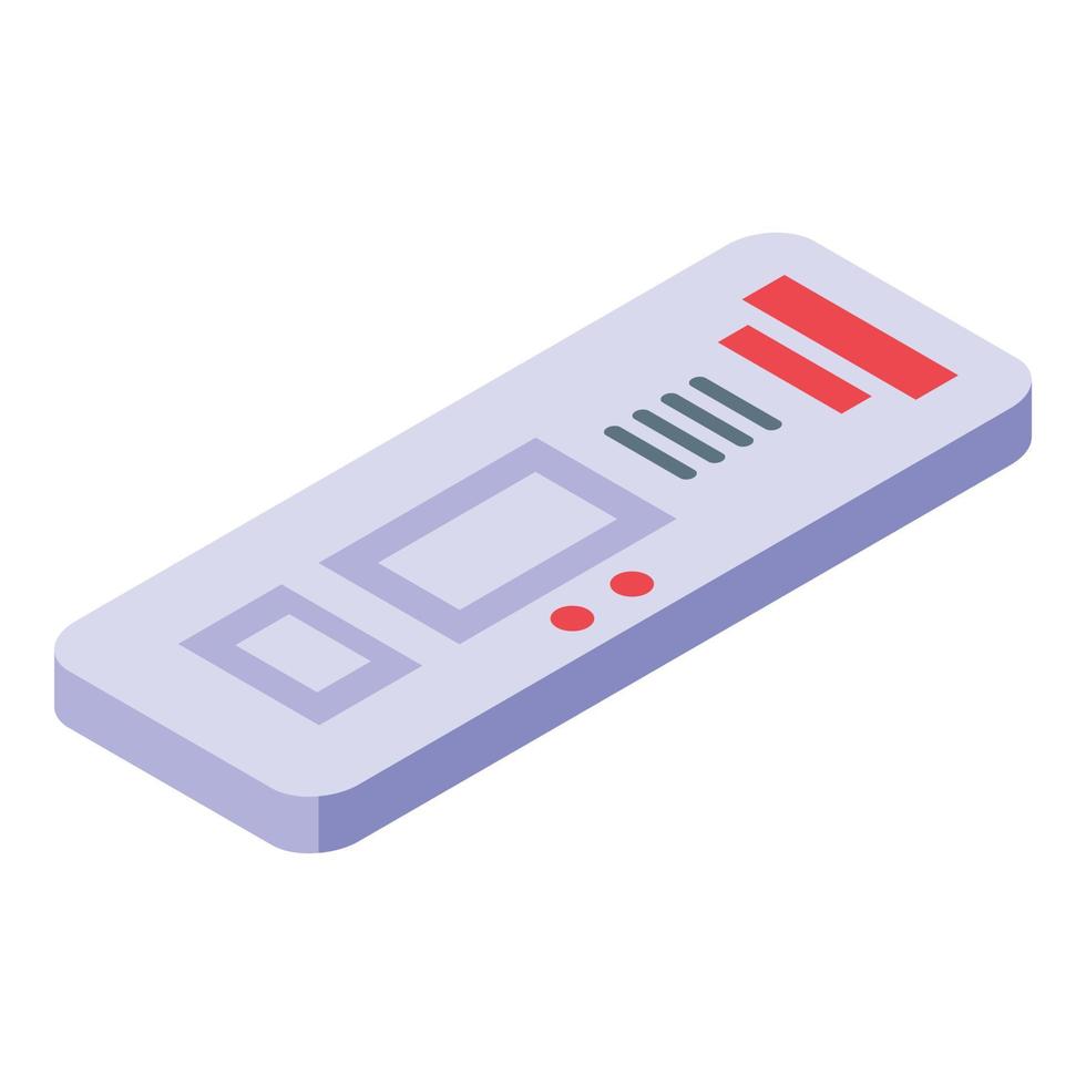 Covid test antigen icon, isometric style vector