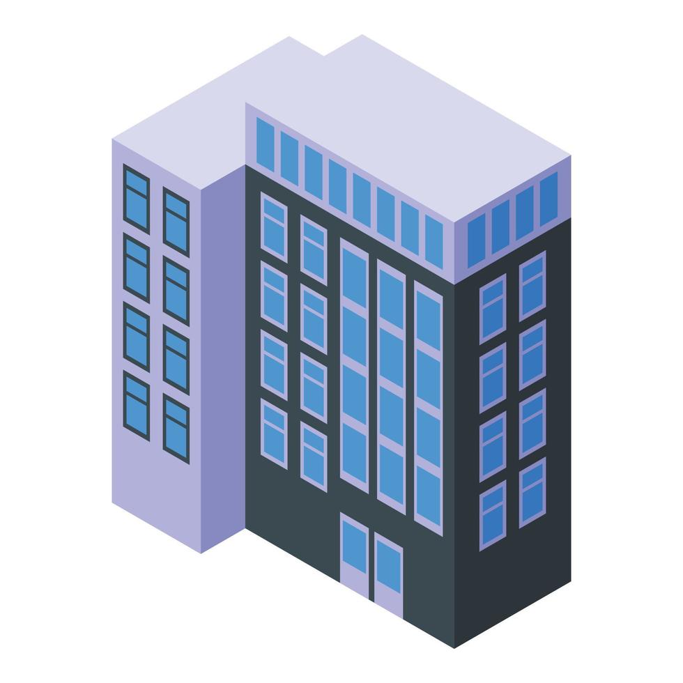 Office building house icon isometric vector. Building house vector