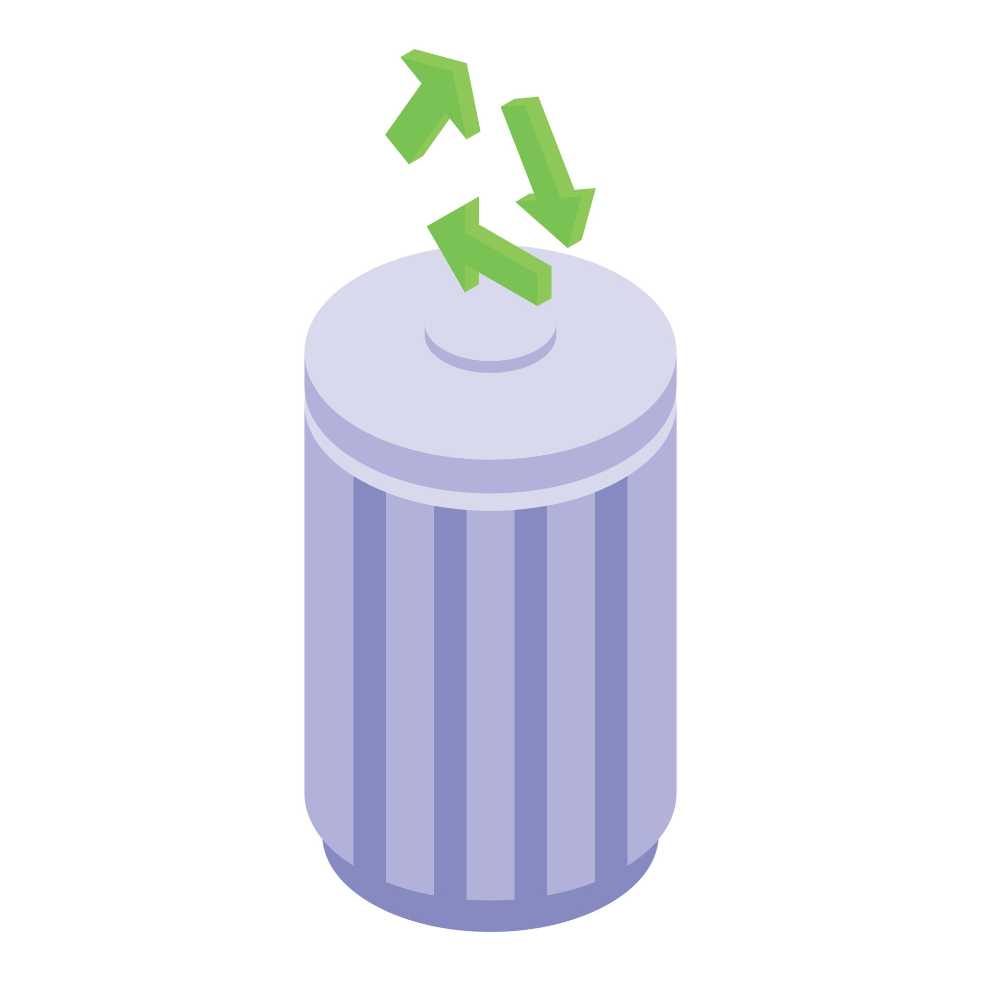 Recycle bin backup icon, isometric style 15872778 Vector Art at Vecteezy