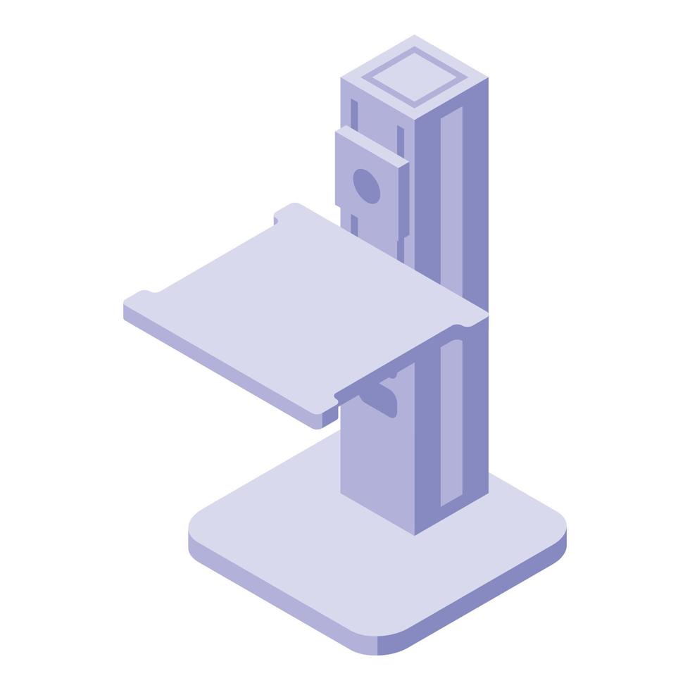 Ergonomic height table icon, isometric style vector