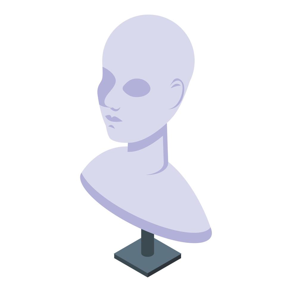 Head jewelry dummy icon, isometric style vector