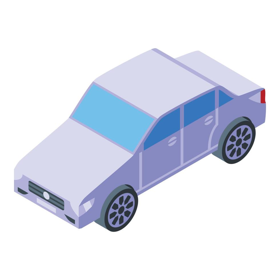 Buying sedan car icon, isometric style vector