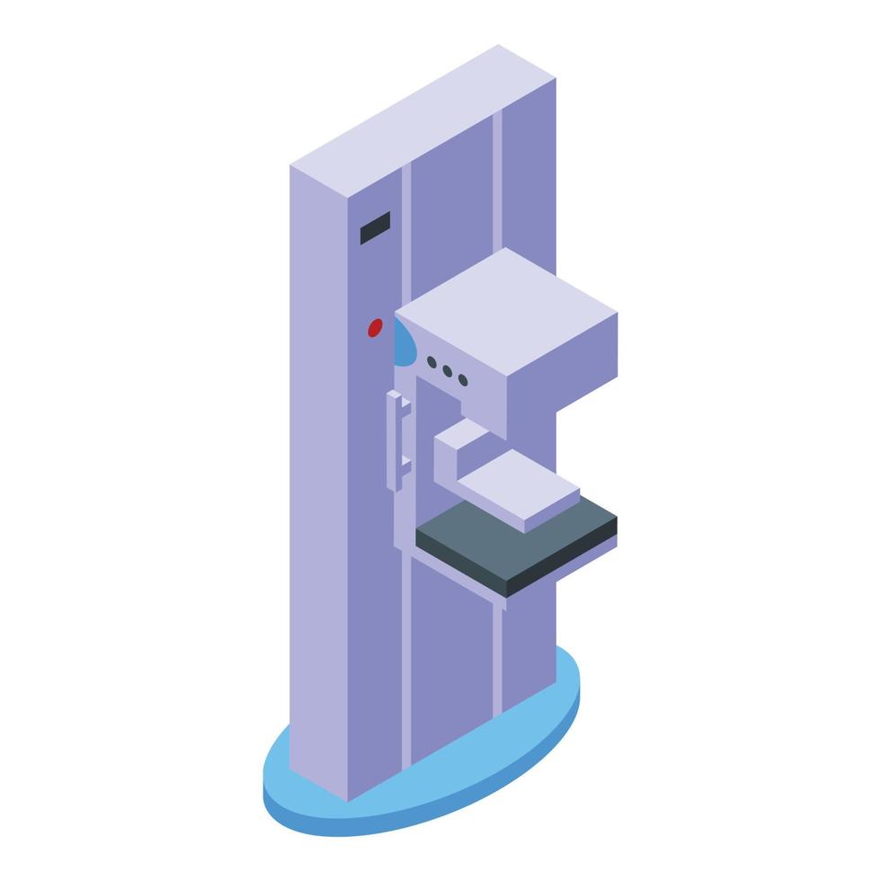 Mammography machine hospital icon, isometric style vector