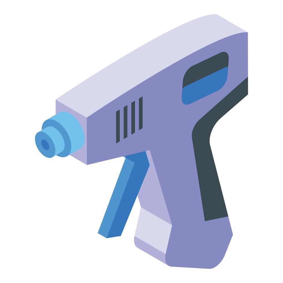 Silicone caulk pistol icon, isometric style vector