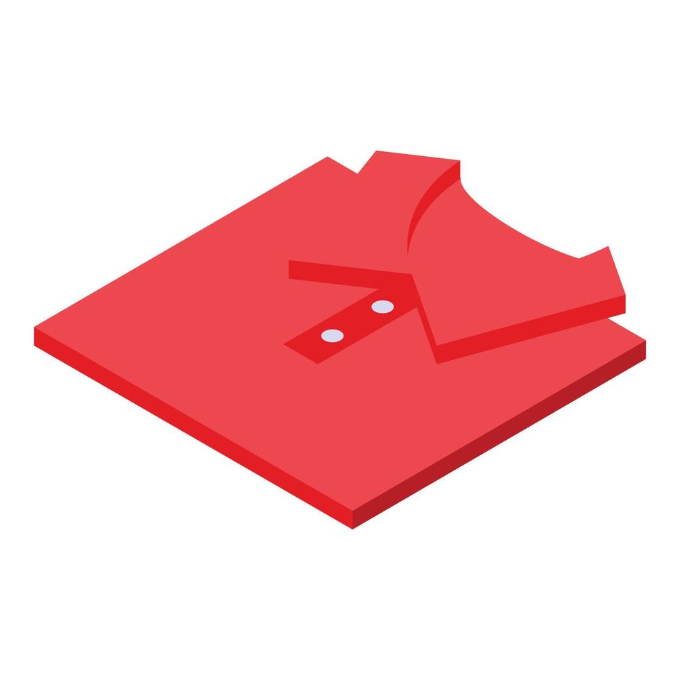 Polo shirt donation icon, isometric style vector