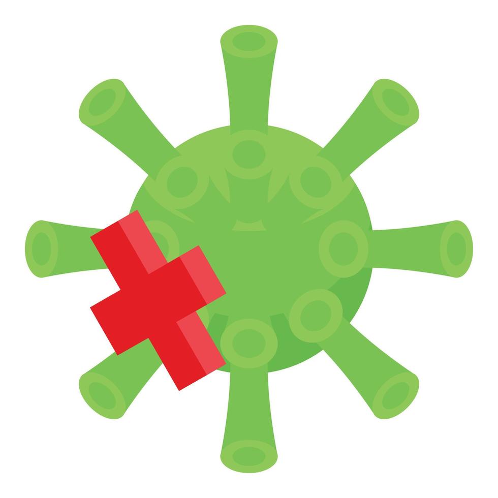 No virus antibiotic resistance icon, isometric style vector