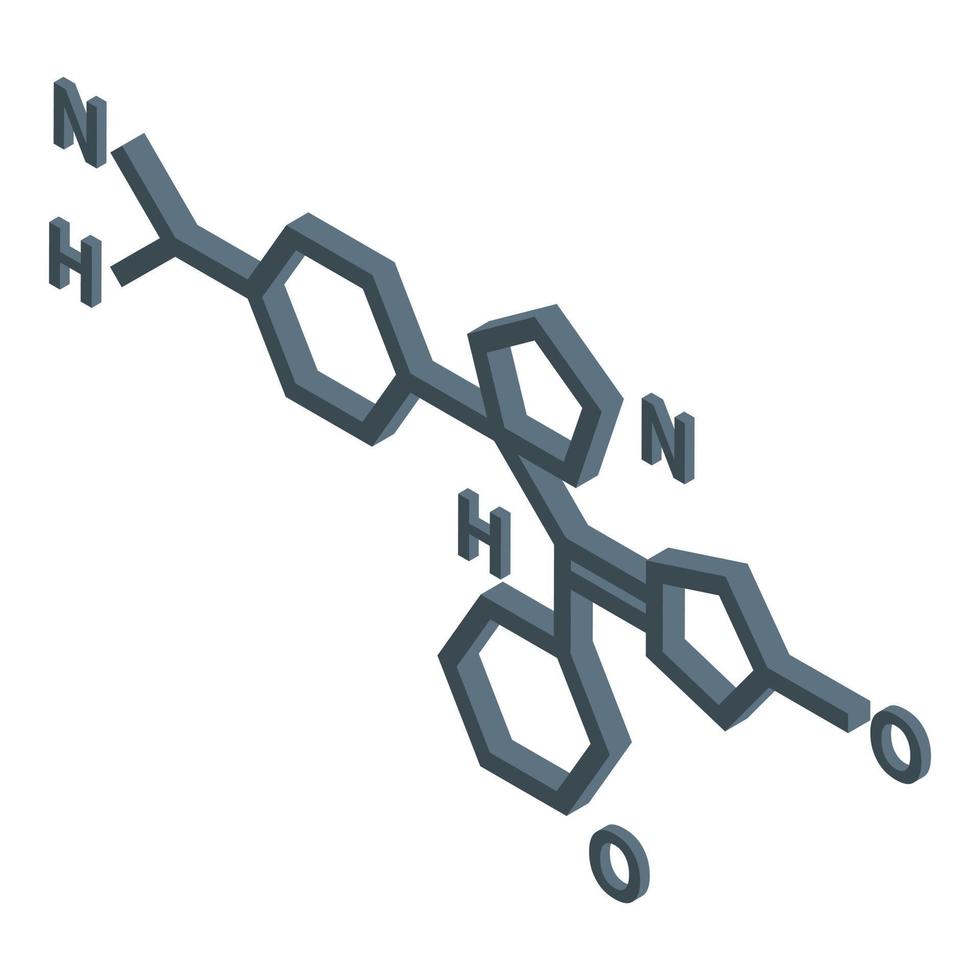 Formula antibiotic resistance icon, isometric style vector