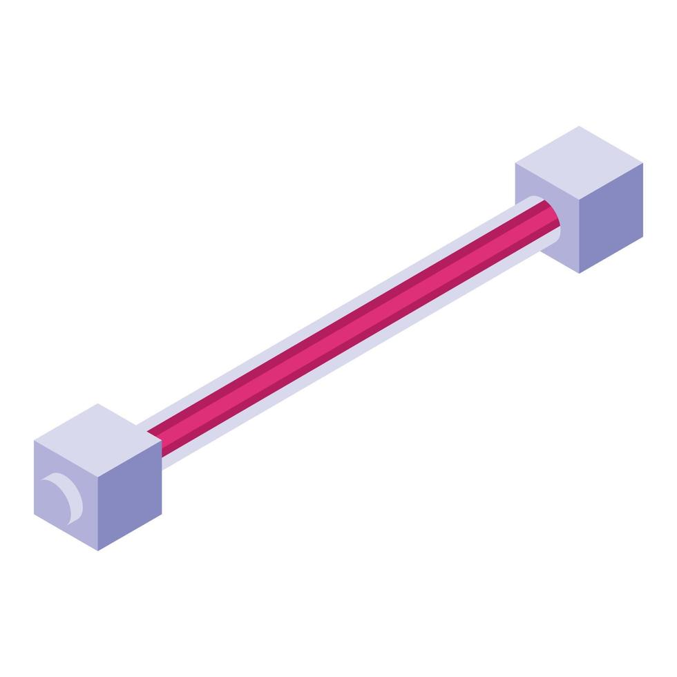 UV lamp care icon, isometric style vector