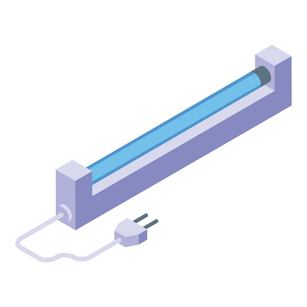 UV lamp clinic icon, isometric style vector