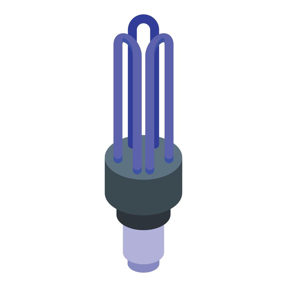 UV lamp rays icon, isometric style vector