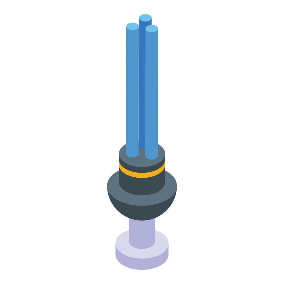 UV lamp desktop icon, isometric style vector