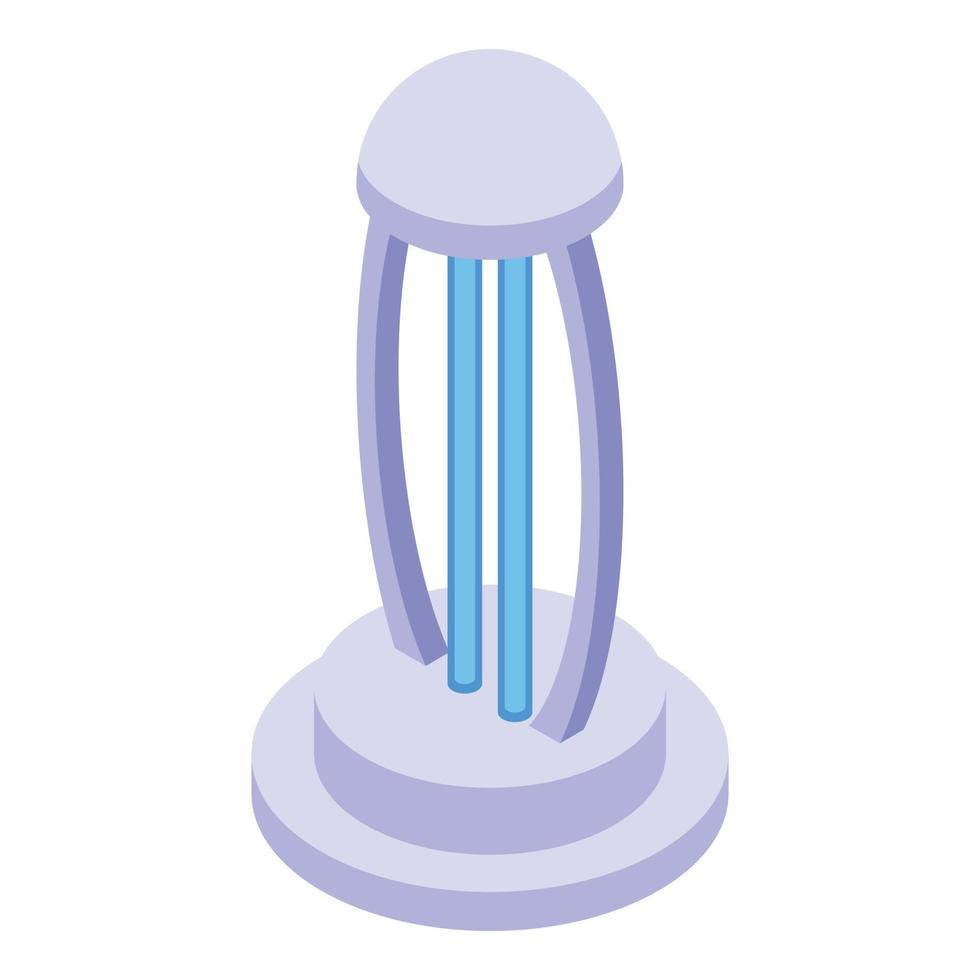 UV lamp stand icon, isometric style vector