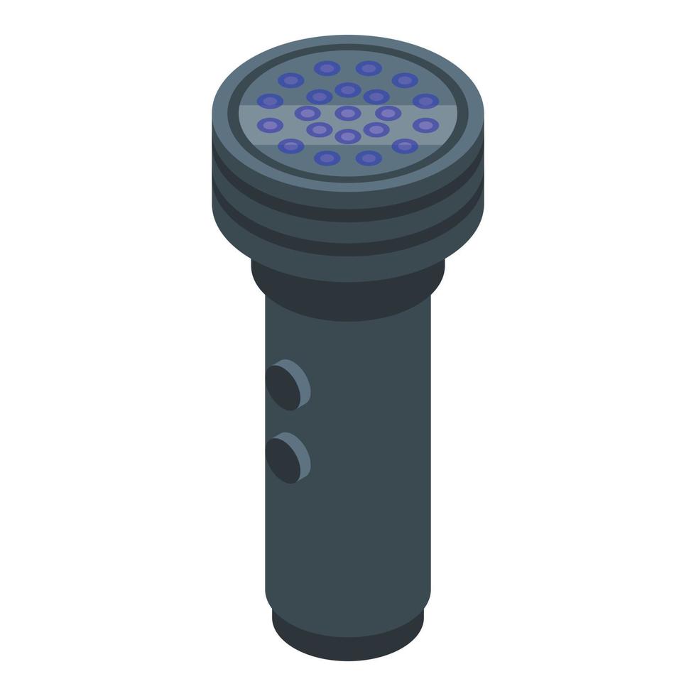 UV lamp icon, isometric style vector