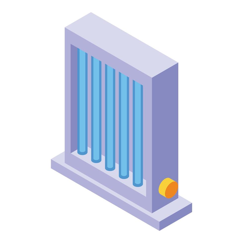 Solarium desktop lamp icon, isometric style vector