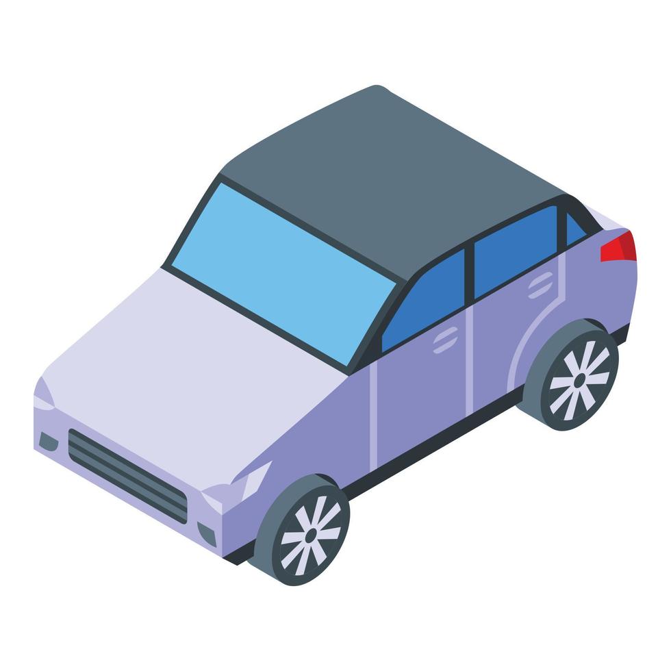 icono de coche familiar de compra, estilo isométrico vector