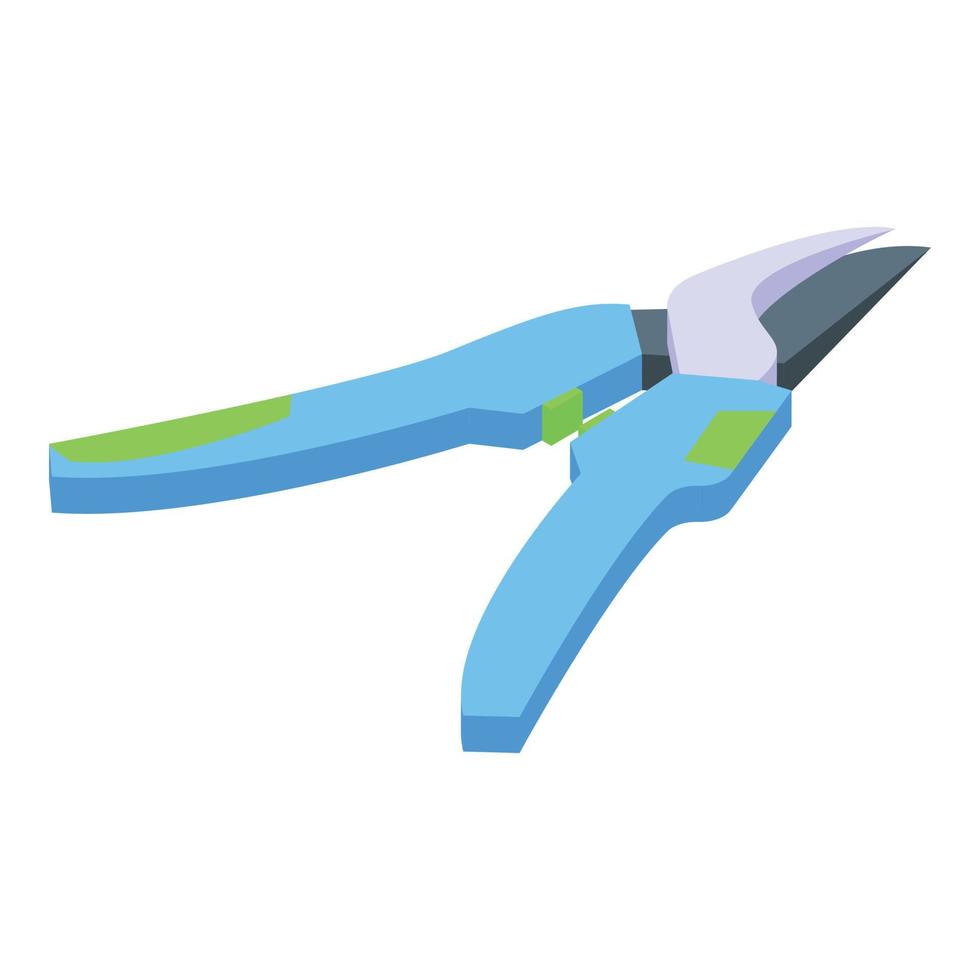 Secateurs instrument icon, isometric style vector
