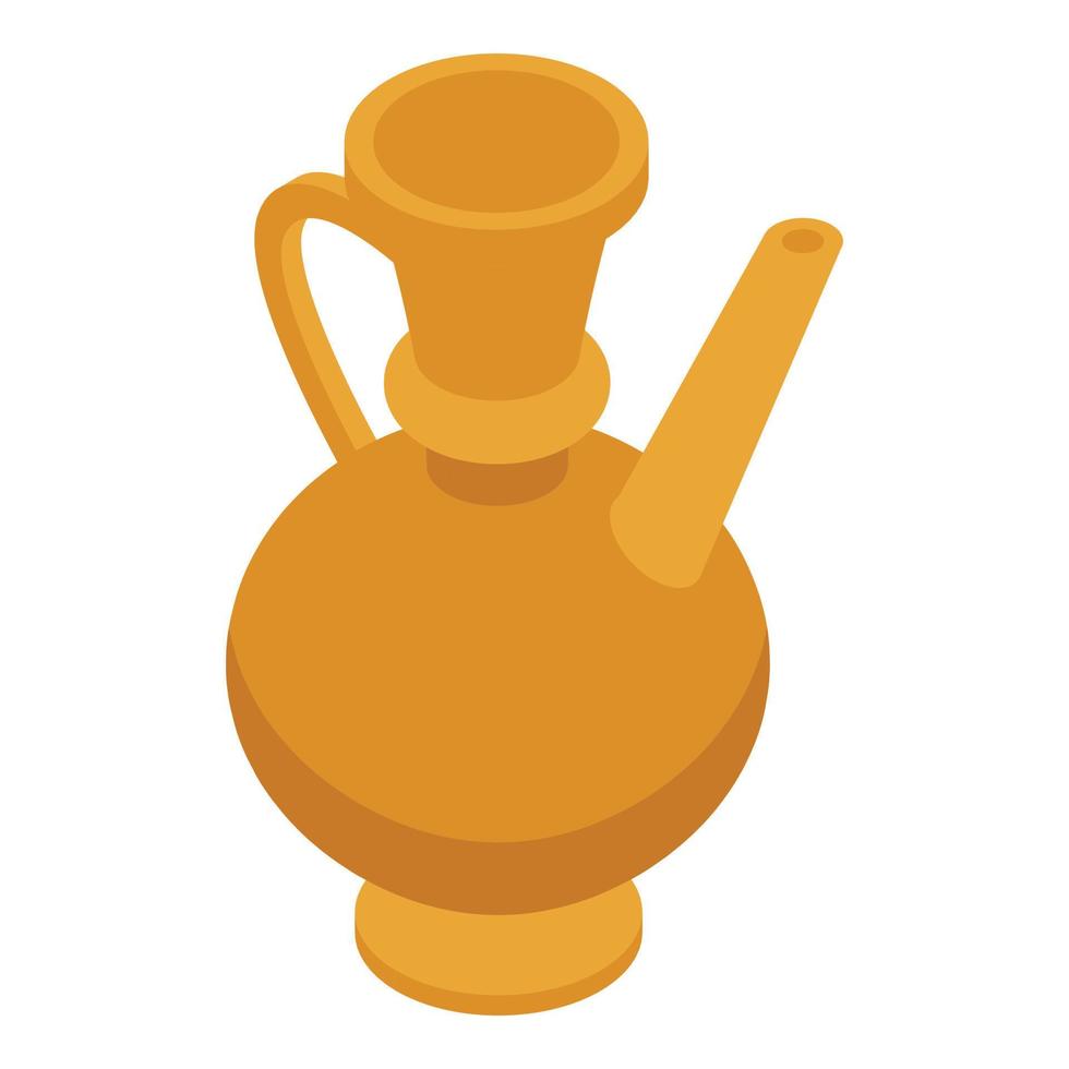 Egypt pitcher icon, isometric style vector