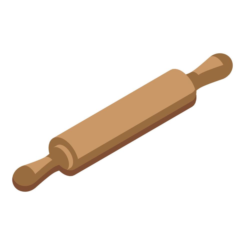 Cookie roller icon, isometric style vector