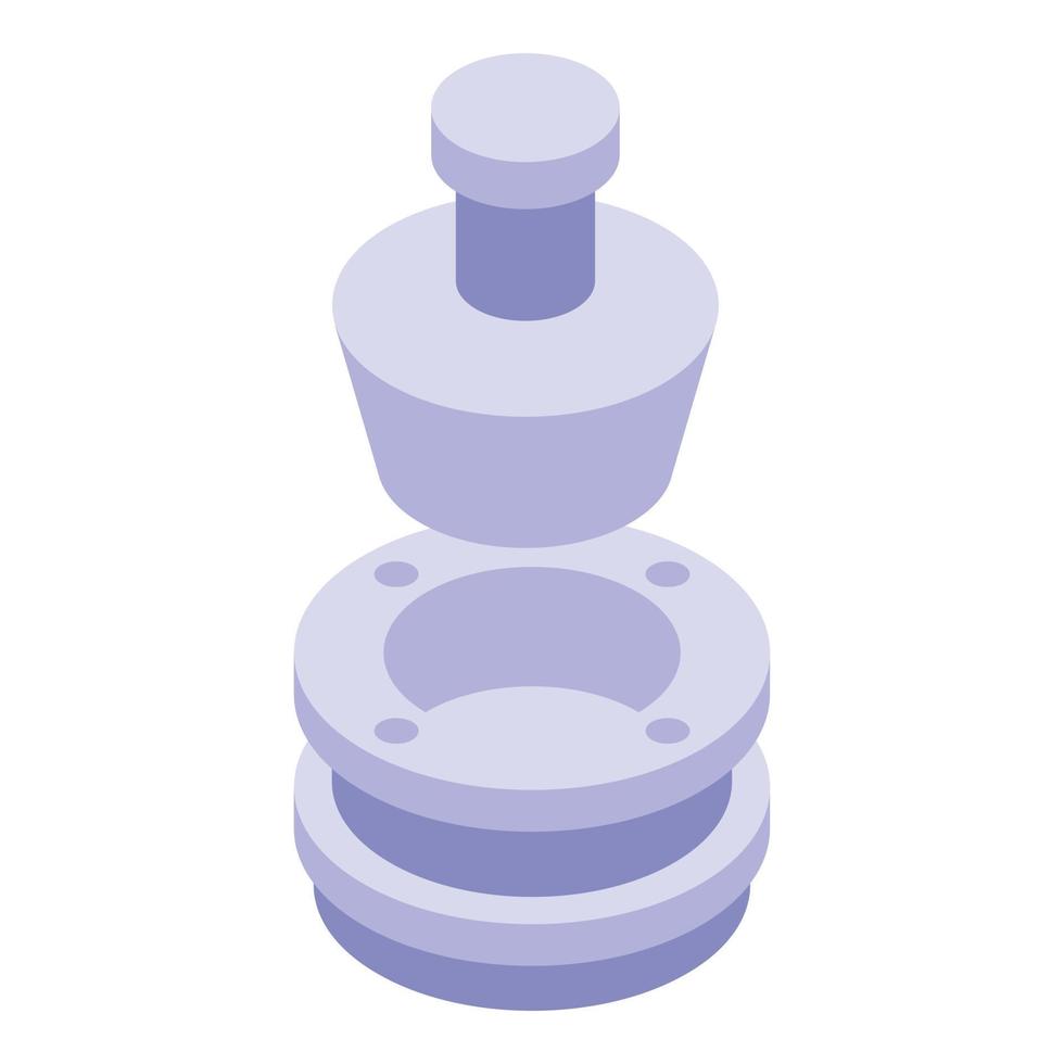 Press machine system icon, isometric style vector