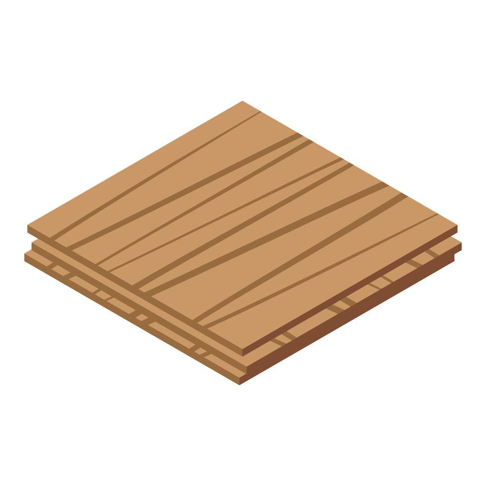 Plywood layer icon, isometric style vector