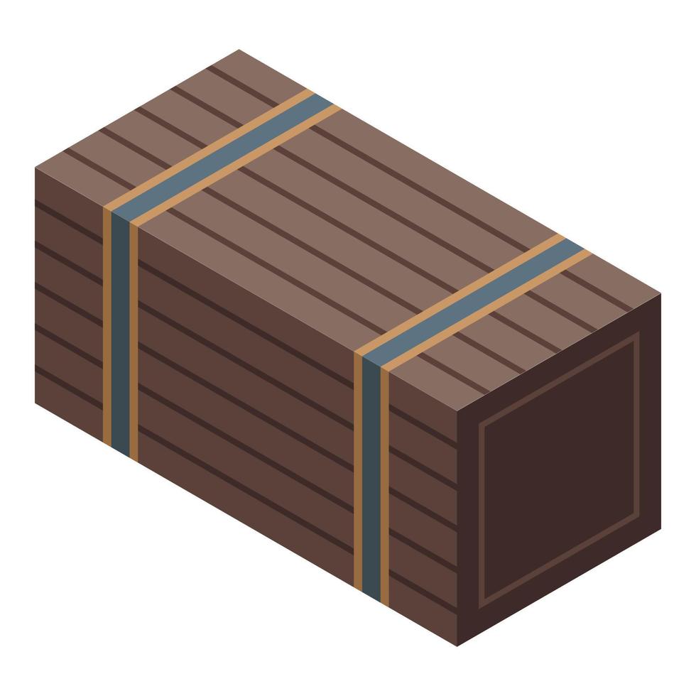 Plywood factory icon, isometric style vector