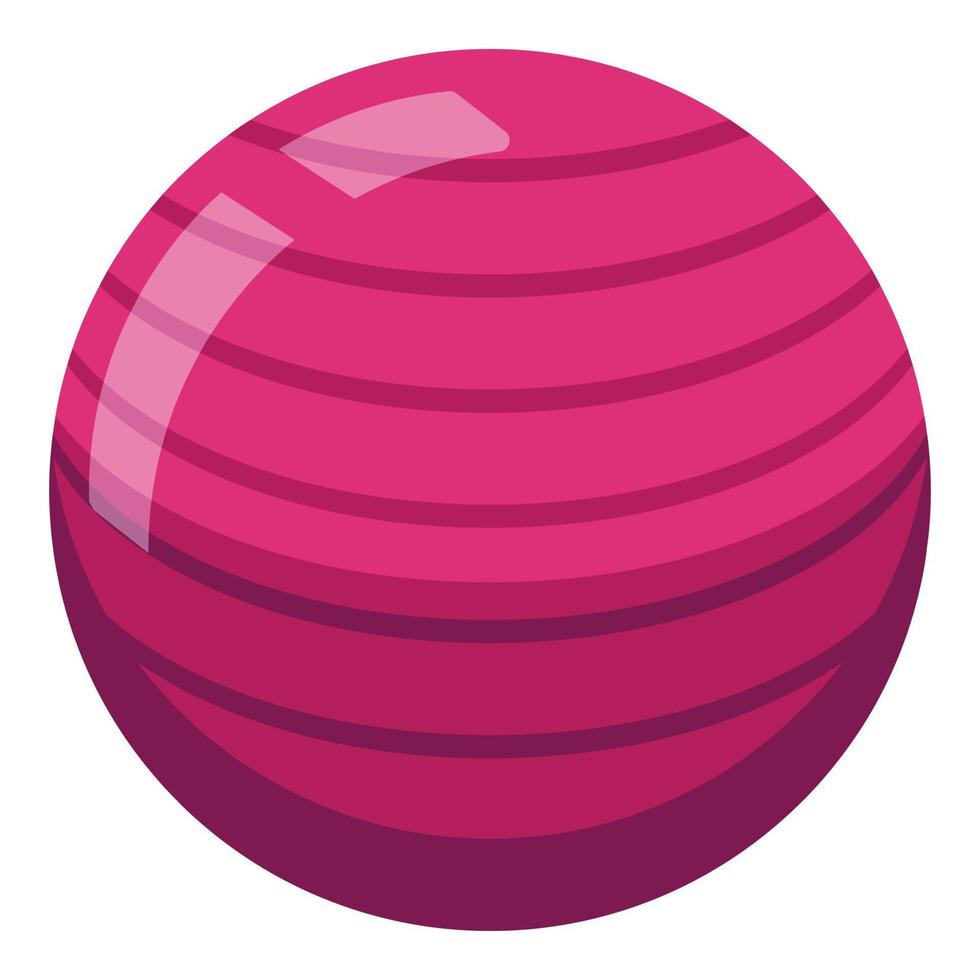 Home training fitness ball icon, isometric style vector