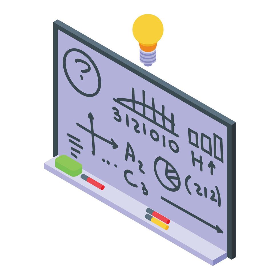 Research scientist board icon, isometric style vector