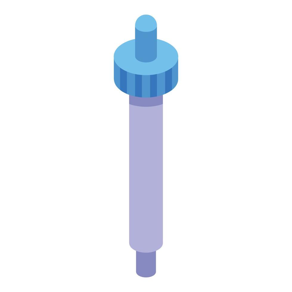 Lab pipette icon, isometric style vector