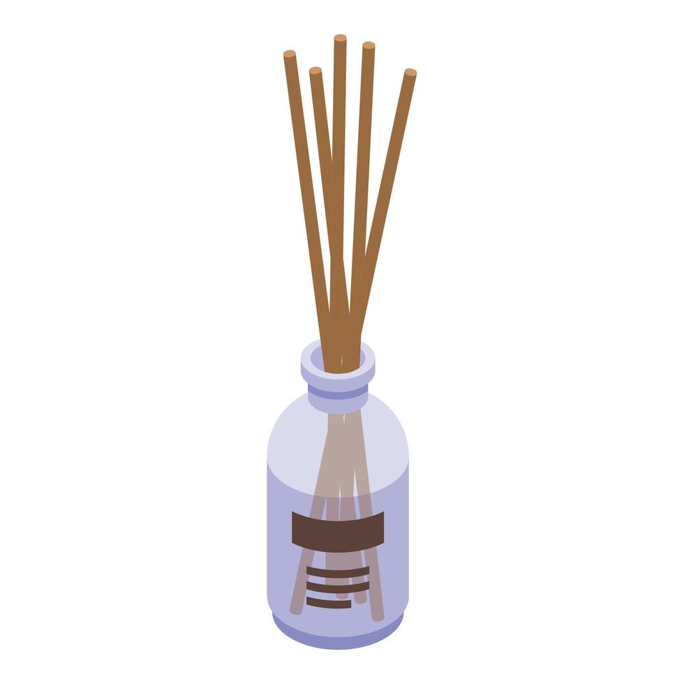 Fresh sticks diffuser icon, isometric style vector