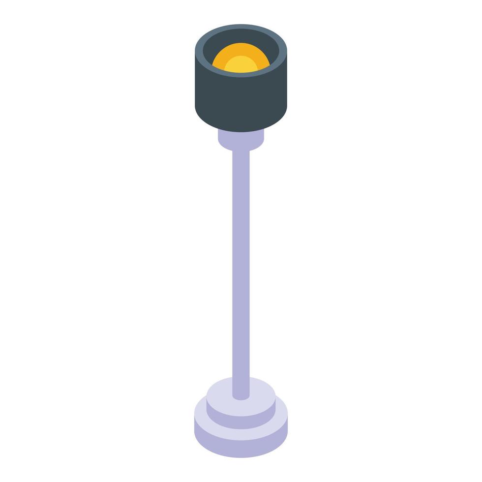 Home office lamp icon, isometric style vector