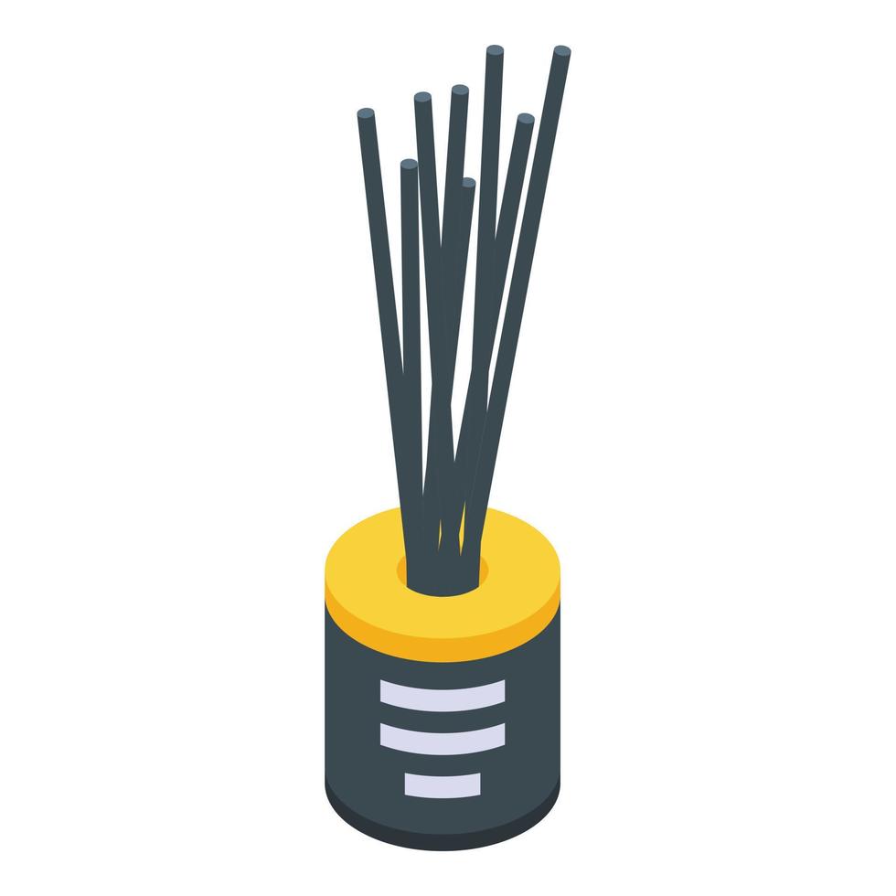 Sticks diffuser icon, isometric style vector
