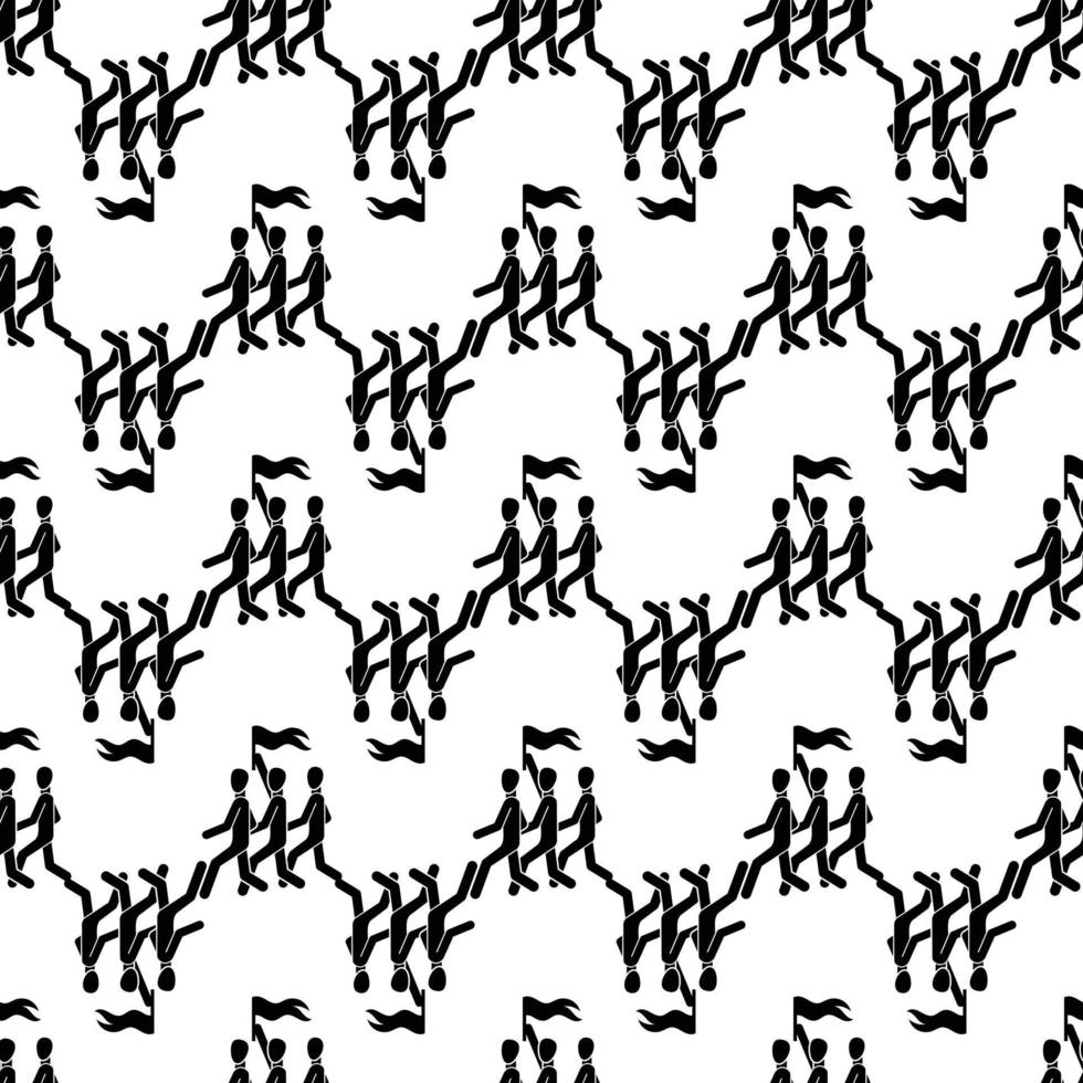 Team people pattern seamless vector