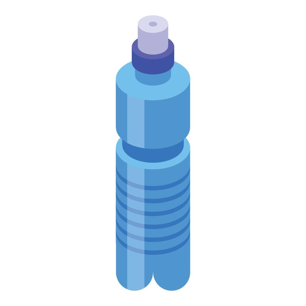 Home training water bottle icon, isometric style vector