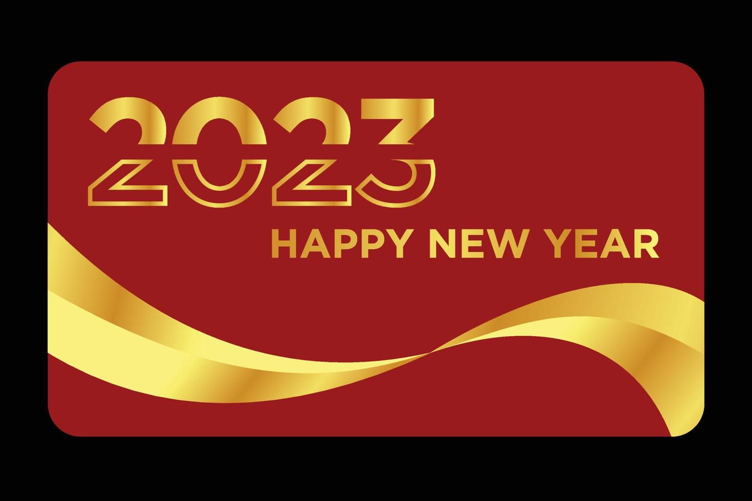 happy new year 2023 greetings vector