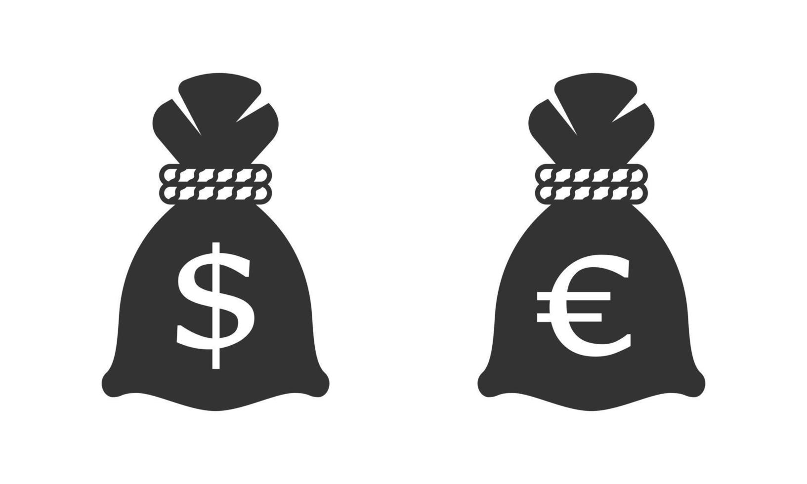 Money bag icon in flat style. Moneybag vector illustration on isolated background. Coin sack sign business concept.