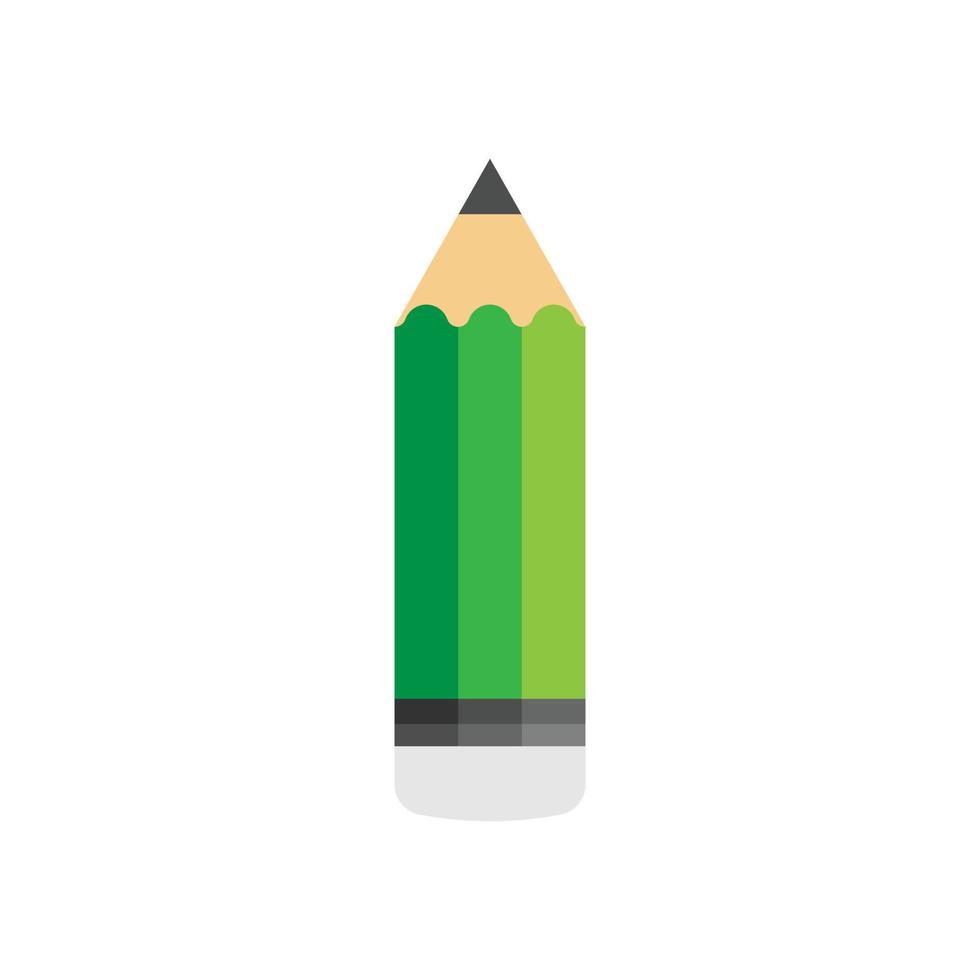 Pencil icon in flat style. Education equipment vector illustration on isolated background. Drawing tool sign business concept.