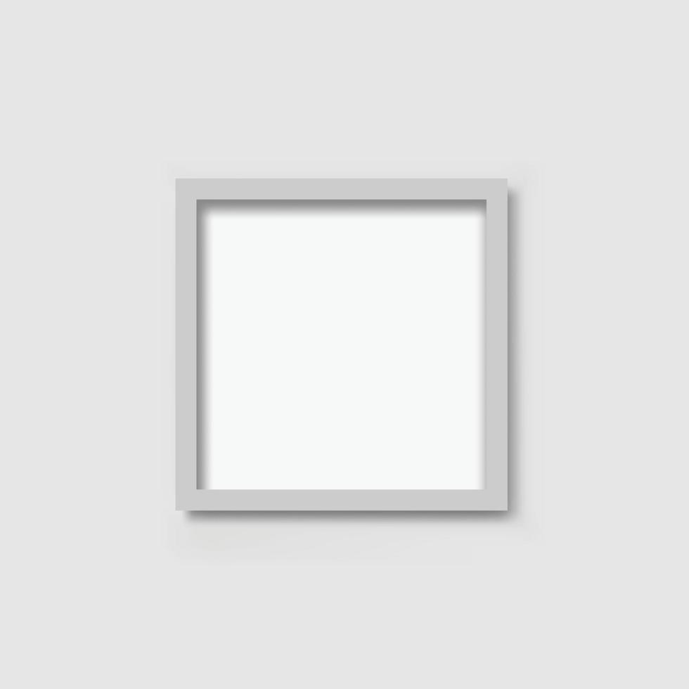 Realistic picture frame icon in flat style. Photo vector illustration on white isolated background. Picture frame mockup sign business concept.