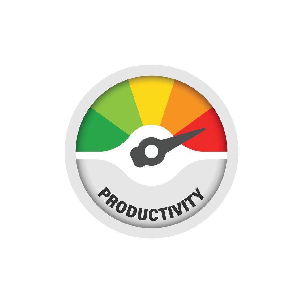 Productivity icon in flat style. Process strategy vector illustration on isolated background. Seo analytics sign business concept.