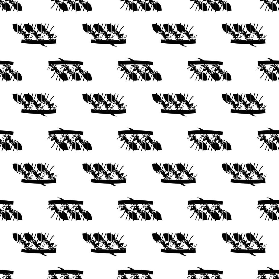 Ant cohesion pattern seamless vector