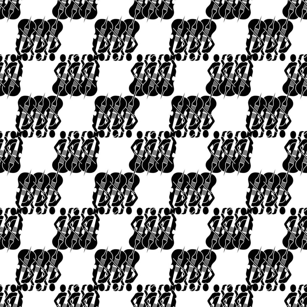 Musician orchestra pattern seamless vector