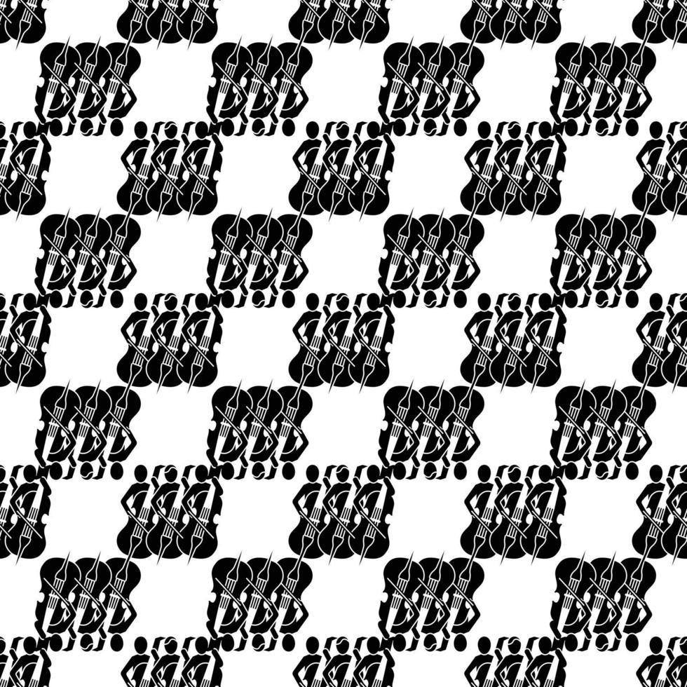 Musician orchestra pattern seamless vector