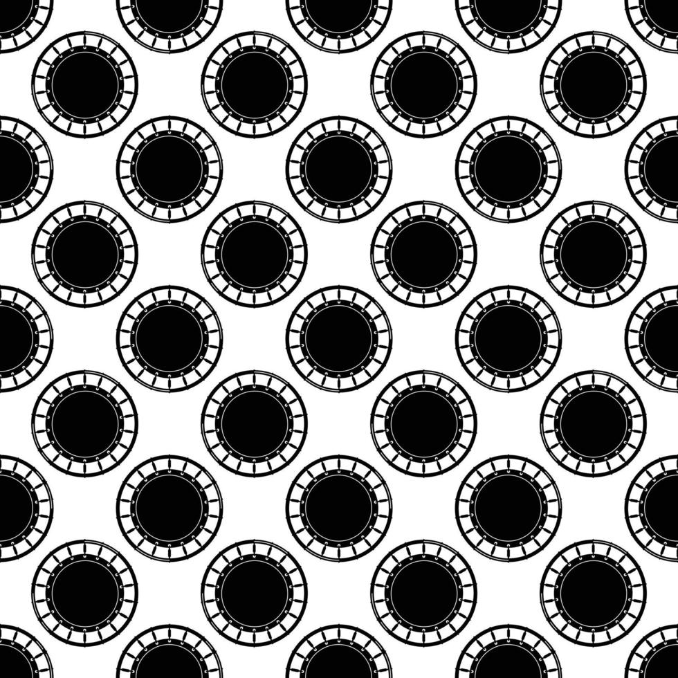 Top view trampoline pattern seamless vector